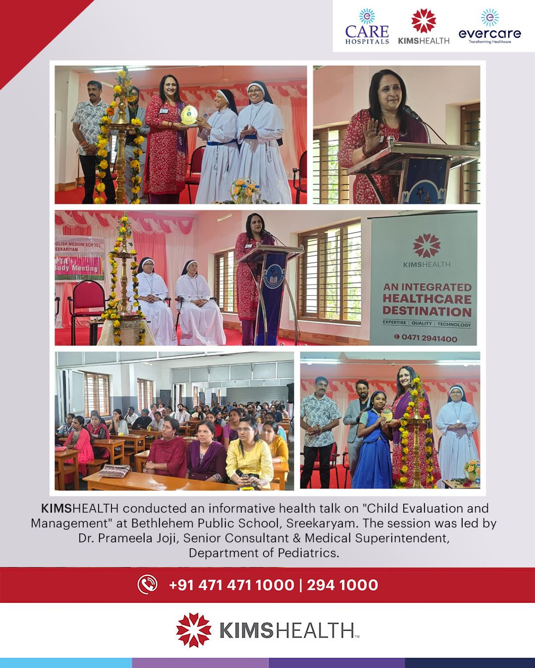 Child Evaluation and Management’ at Bethlehem Public School, Sreekaryam