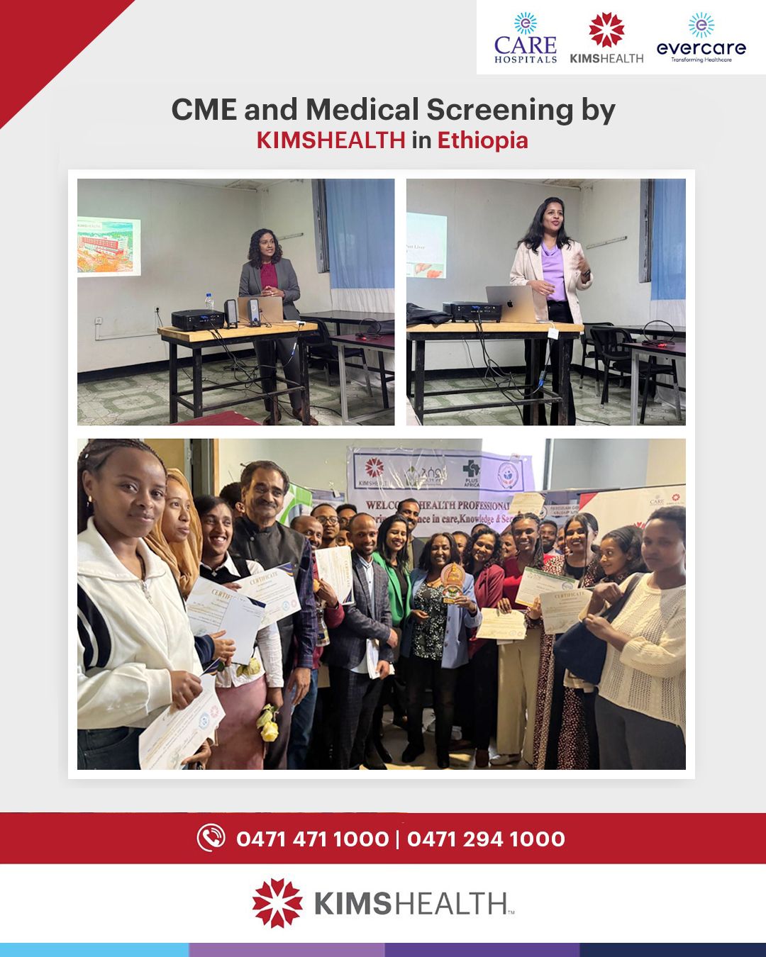 CME and Medical Screening by KIMSHEALTH in Ethiopia