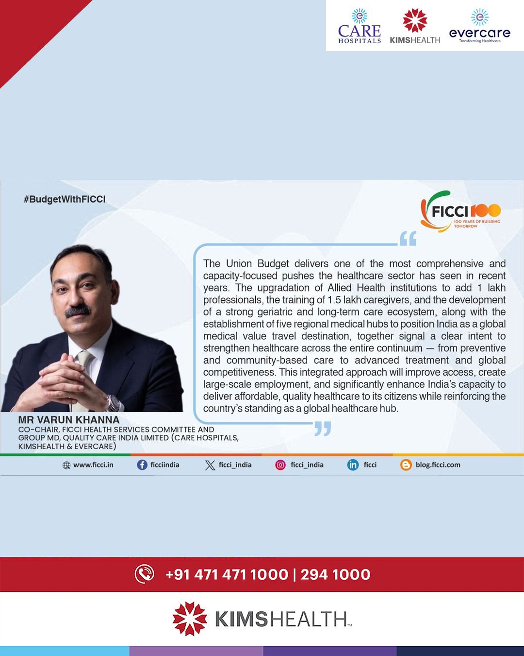 Union Budget delivers one of the most comprehensive and capacity-focused pushes the healthcare sector