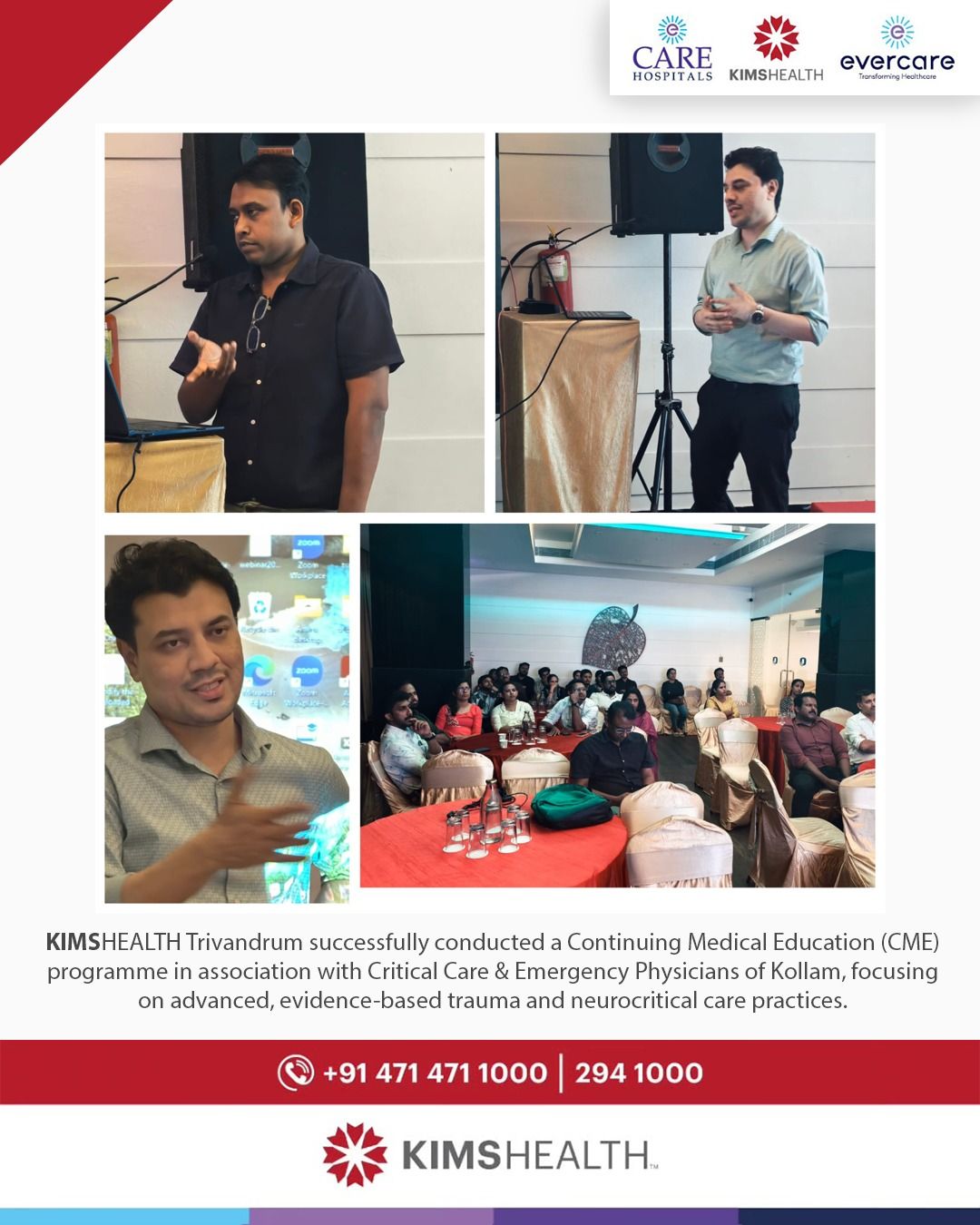 Continuing Medical Education (CME) programme in association with Critical Care & Emergency Physicians of Kollam